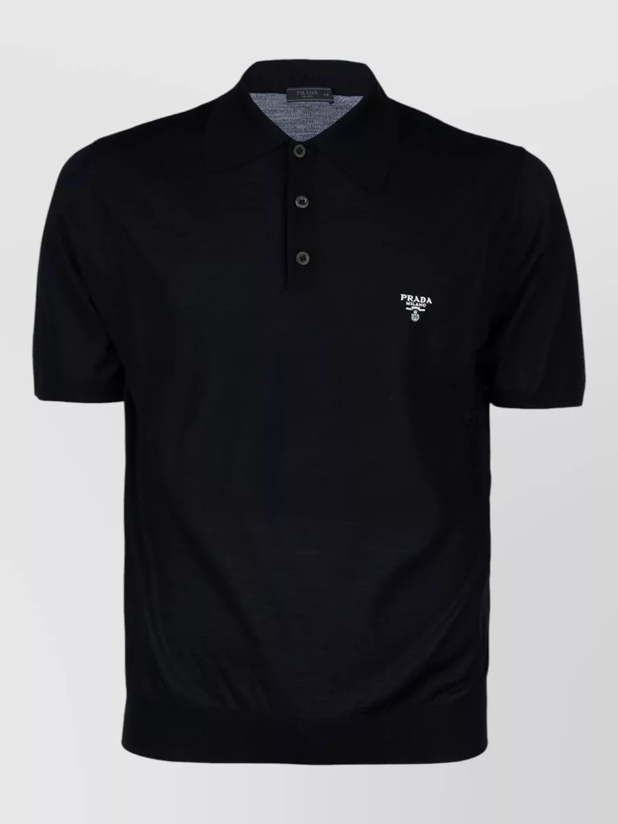 Prada Wool Polo Shirt