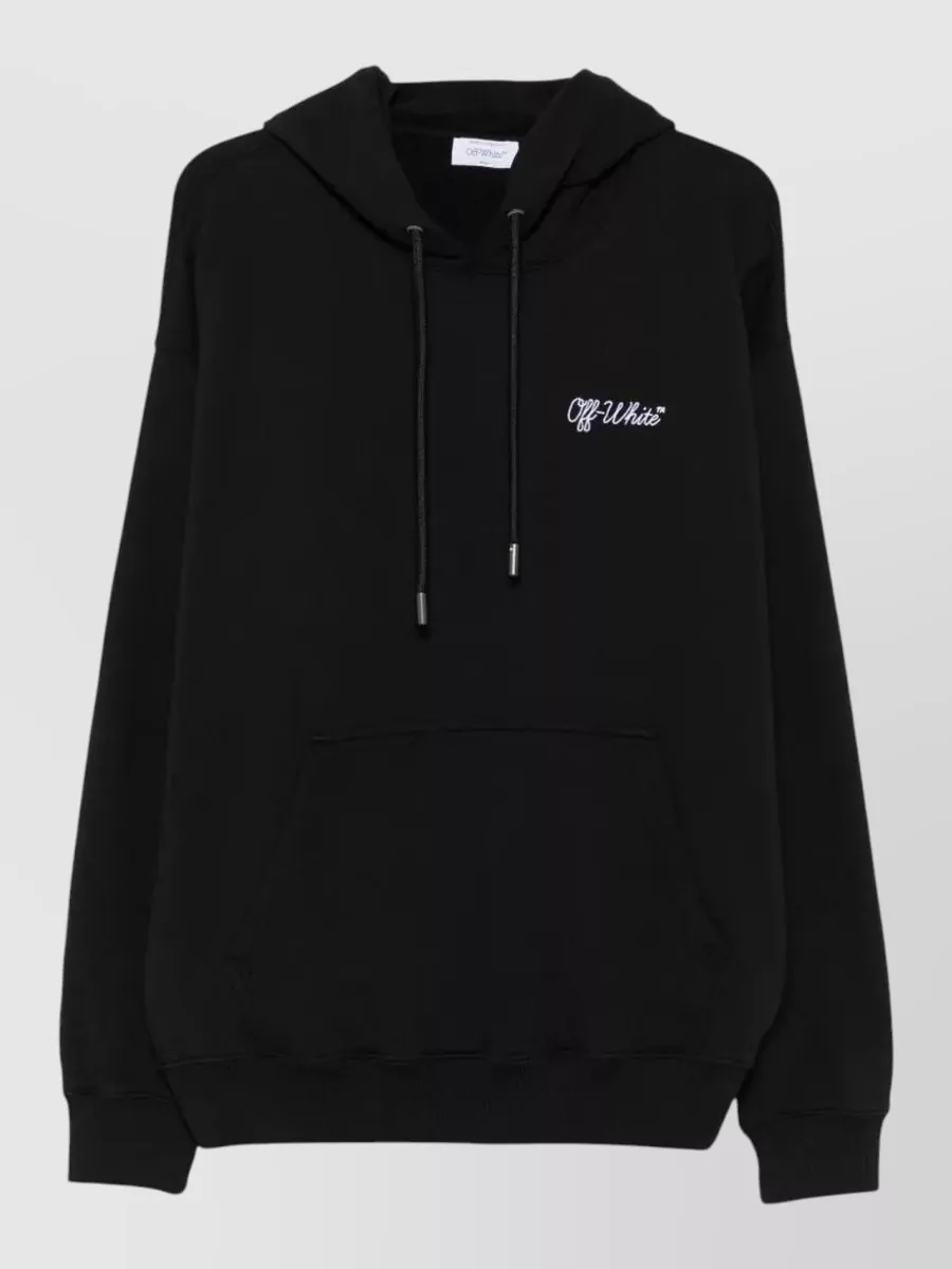 Off-White logo print hoodie