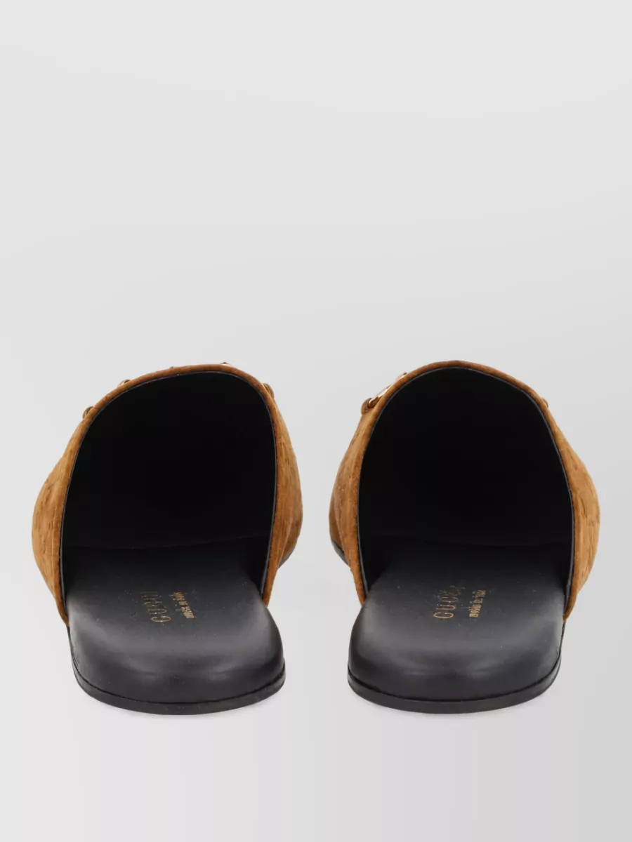 Gucci Leather Mules