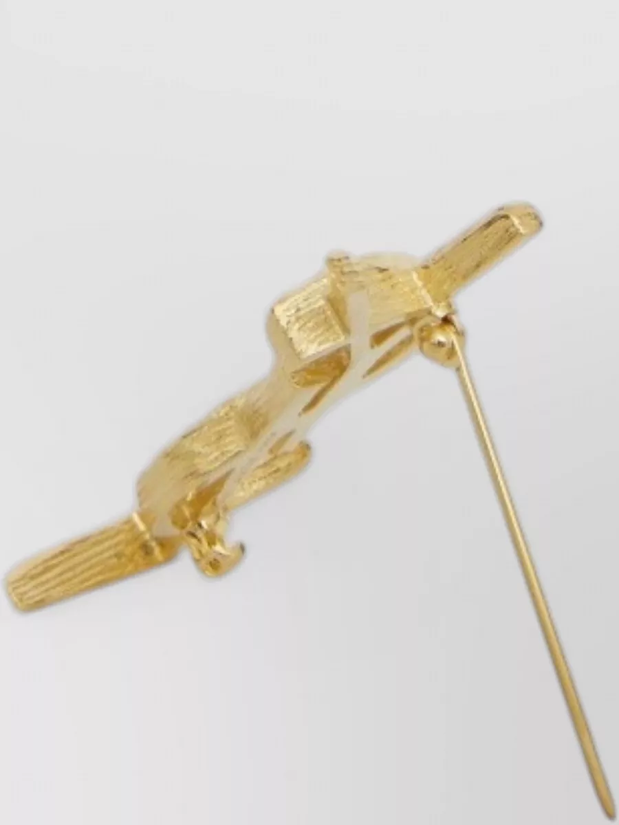 Saint Laurent Engraved Brooch