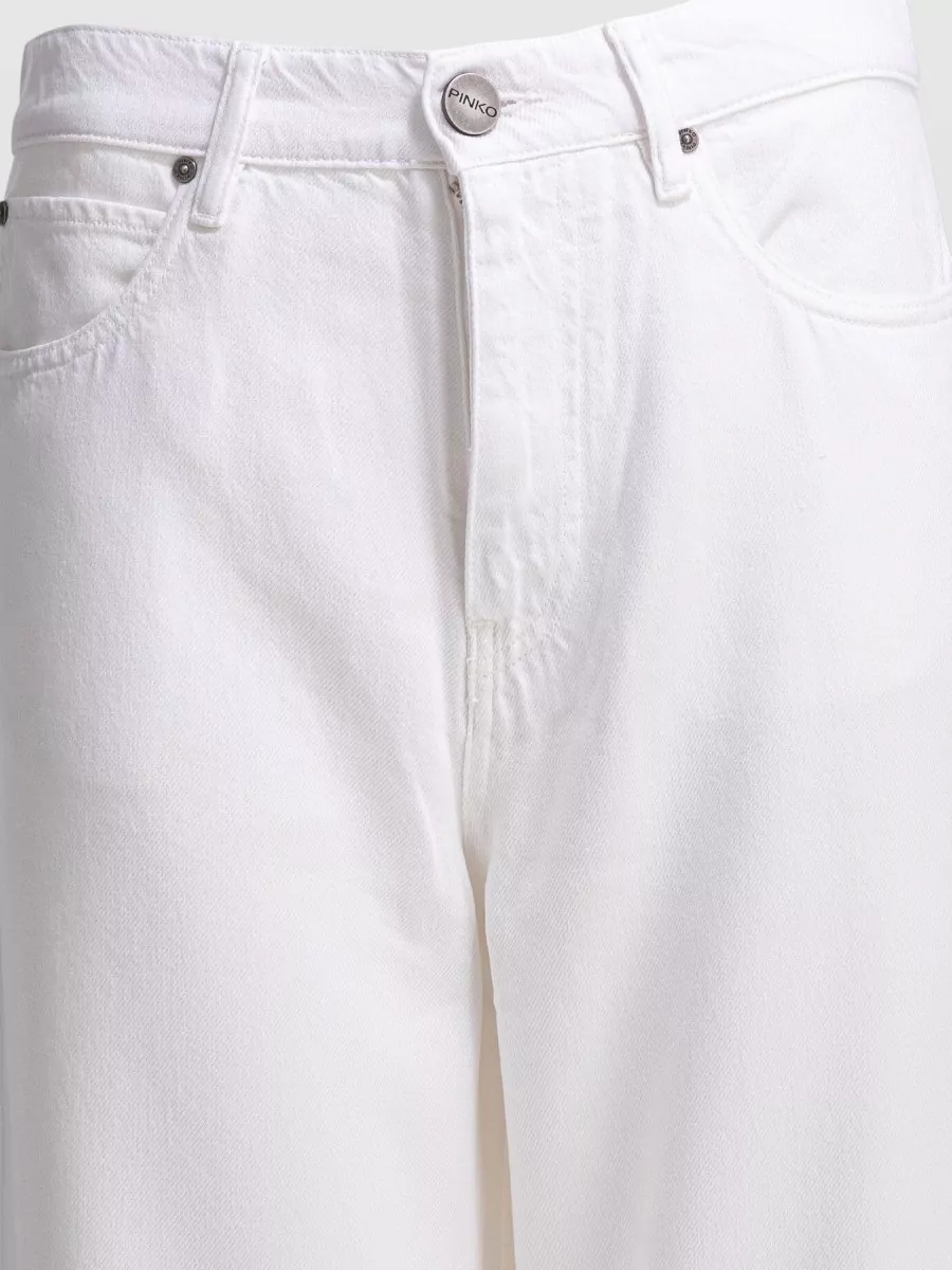 Pinko Denim Trousers Belt Loops Five Pocket Design