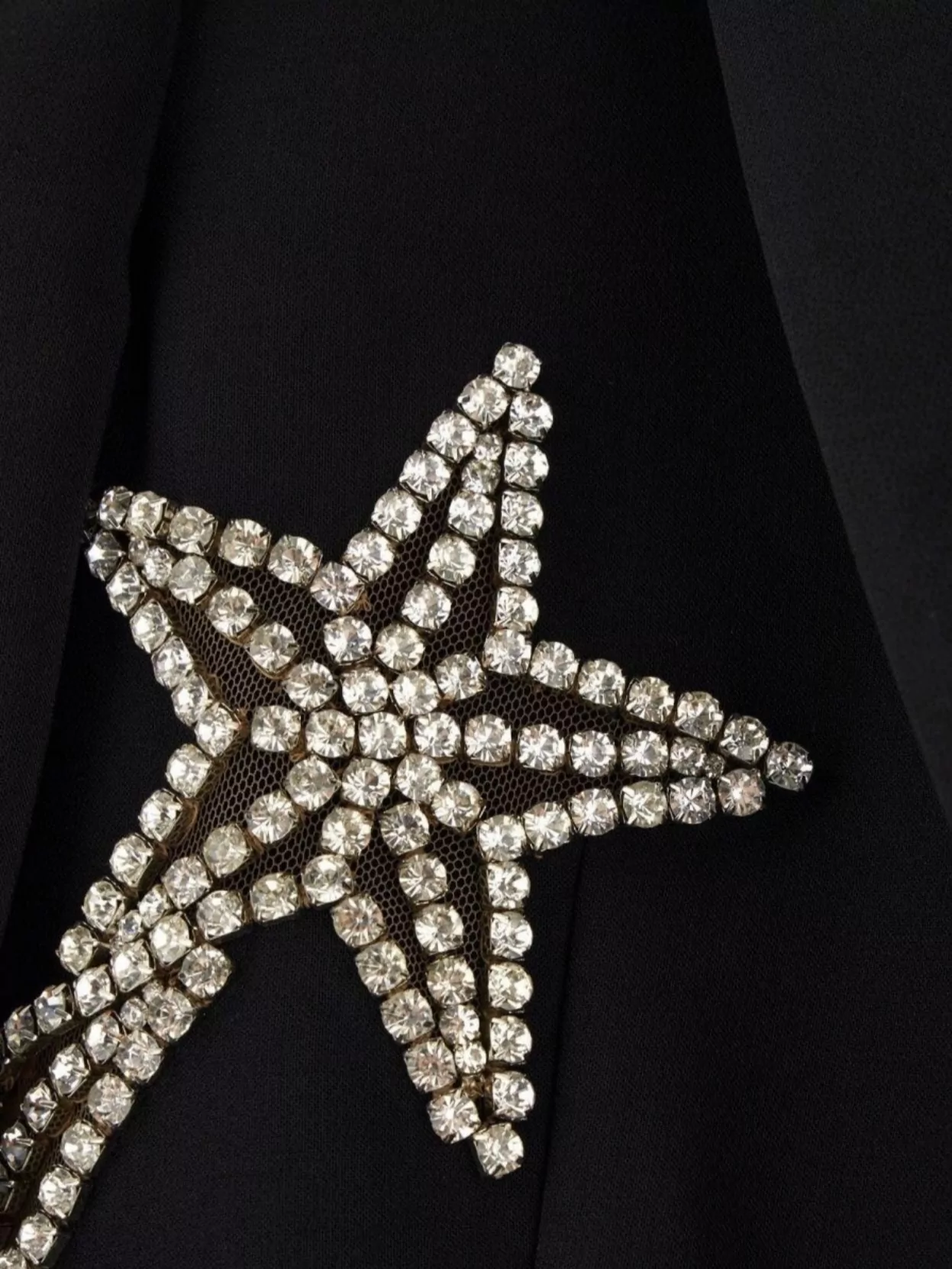 Dsquared2 Stretch Blazer Rhinestone Embellishments In Black