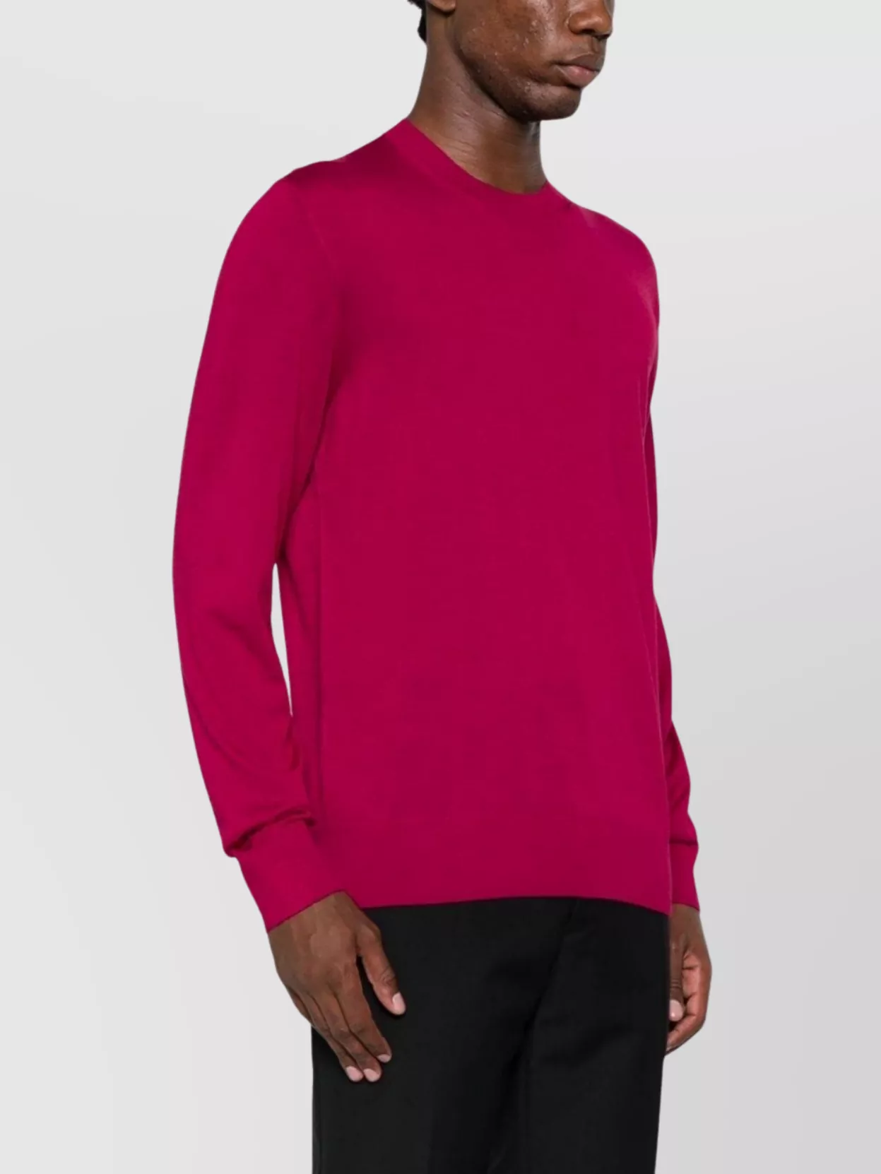 Dsquared2 Logo-plaque Fine-knit Jumper In Pink