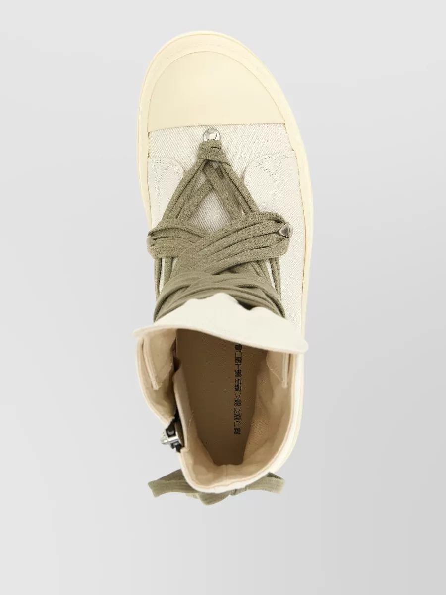 Rick Owens Drkshdw Cotton High-Top Sneakers