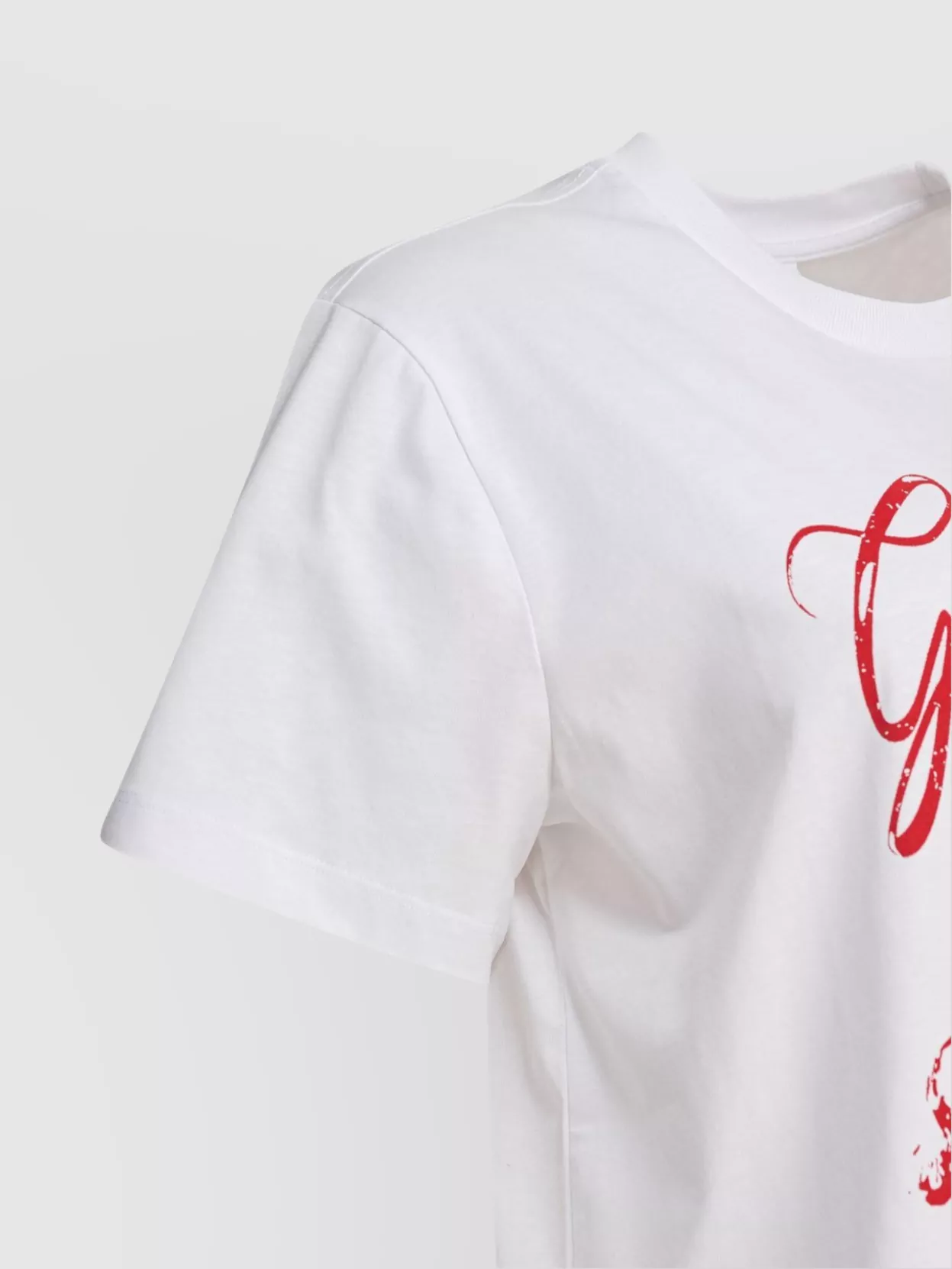 Shop Ganni Bunny Graphic Print Crew Neck T-shirt