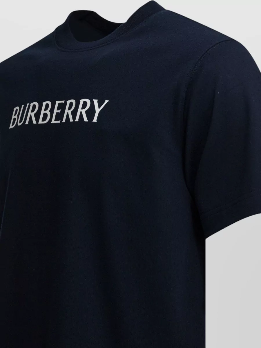 Burberry Cotton Logo T Shirt Crew Neck