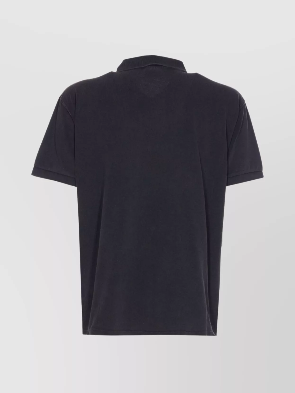 Balenciaga Cotton Piquet Polo Shirt With Lion Embroidery In Blue