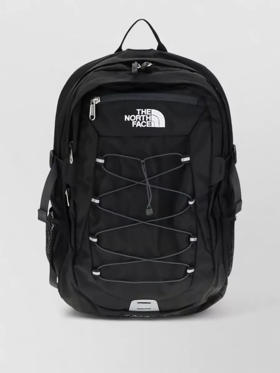 north face backpack bungee cord The Borealis Commuter Laptop - Water Repellent, Laptop Sleeve, Large Main Compartment, TNF Black U Borealis Patch/TNF White, One Size Finished with multiple compartments and a brand logo on the front The North Face Borealis Bungee-Cord