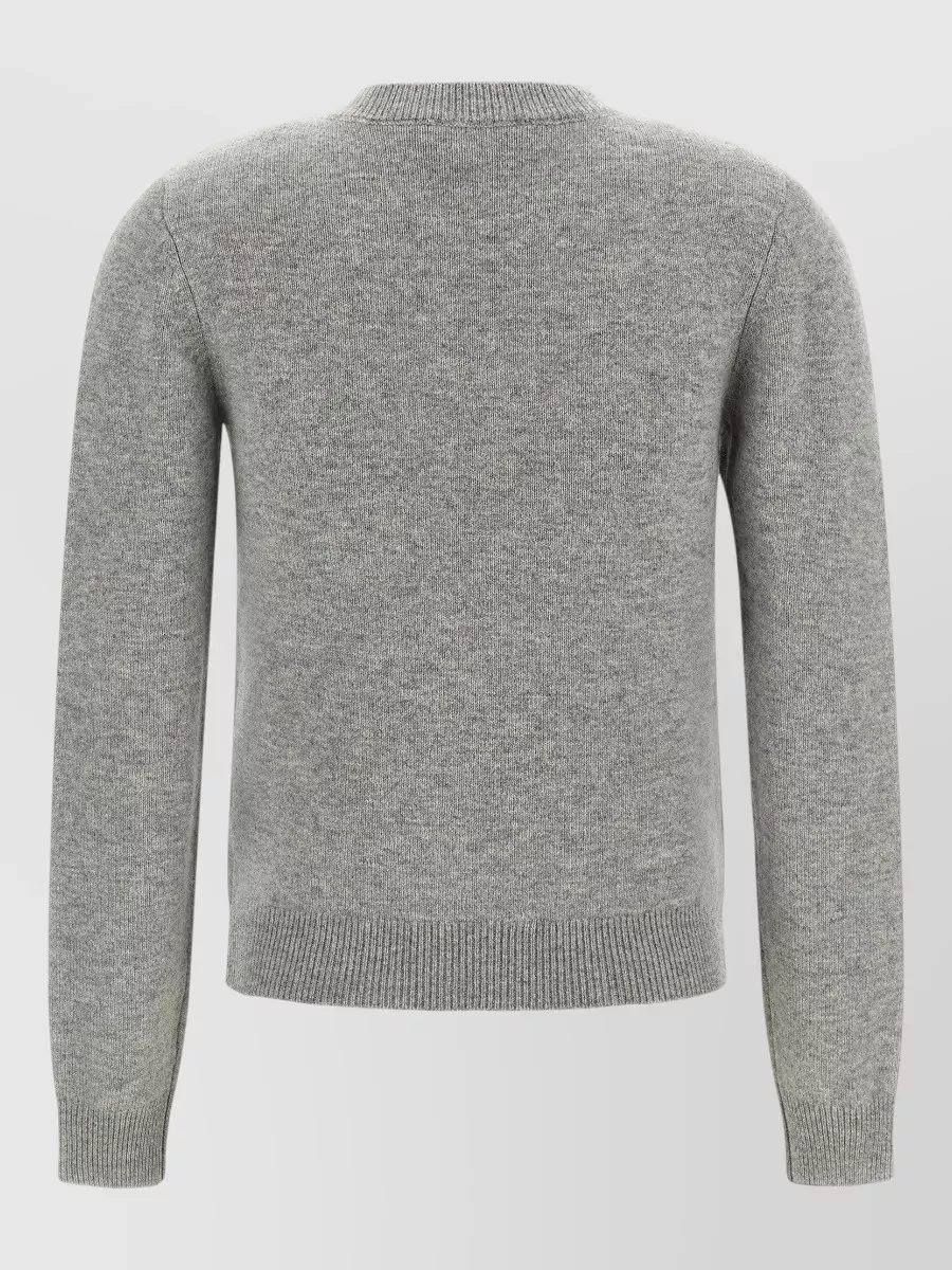 Self-Portrait Cashmere Wool V-Neck Ribbed Jumper