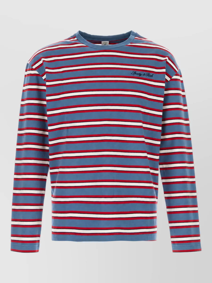 Sporty & Rich embroidered cotton t-shirt