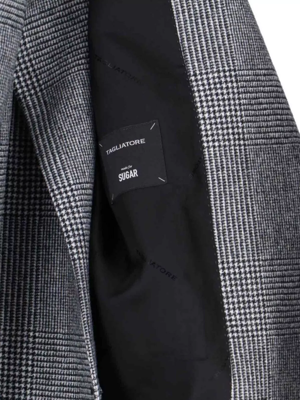 Tagliatore Check Pattern Notch Lapel Front Pockets Blazer