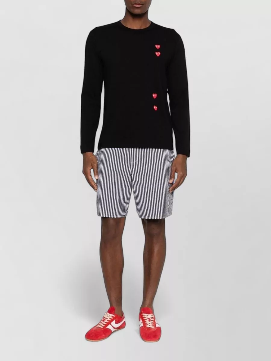 Comme Des Garçons Cotton Long-Sleeve Jumper