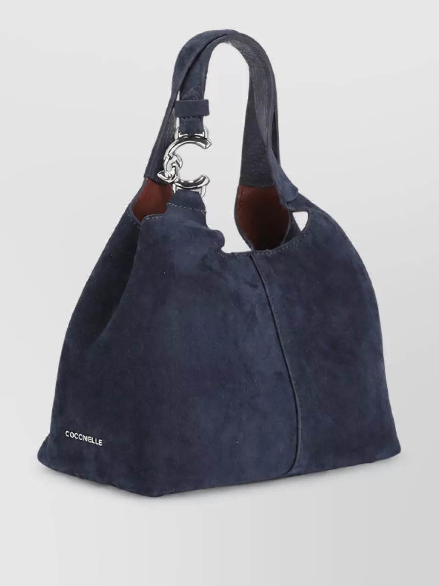 Coccinelle suede leather shoulder bag