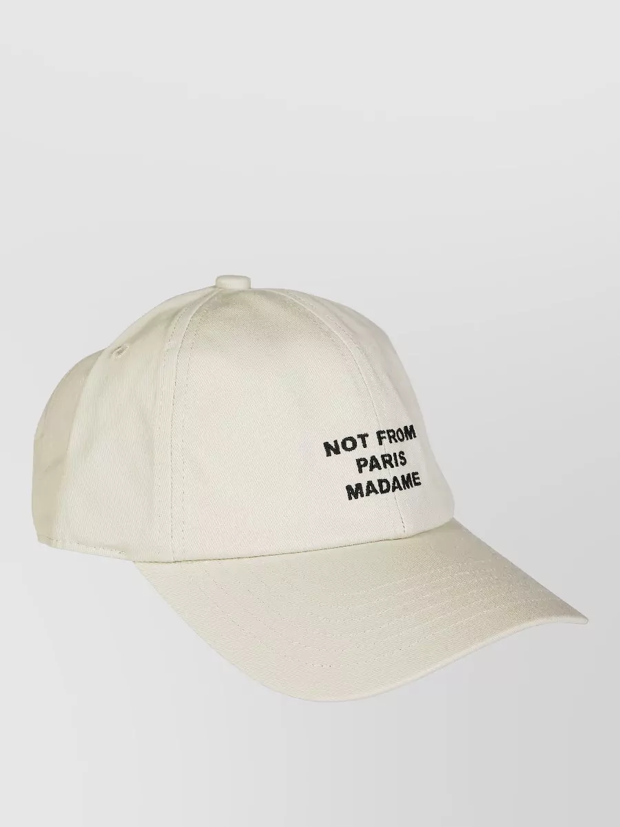 Drôle De Monsieur cotton embroidered baseball cap