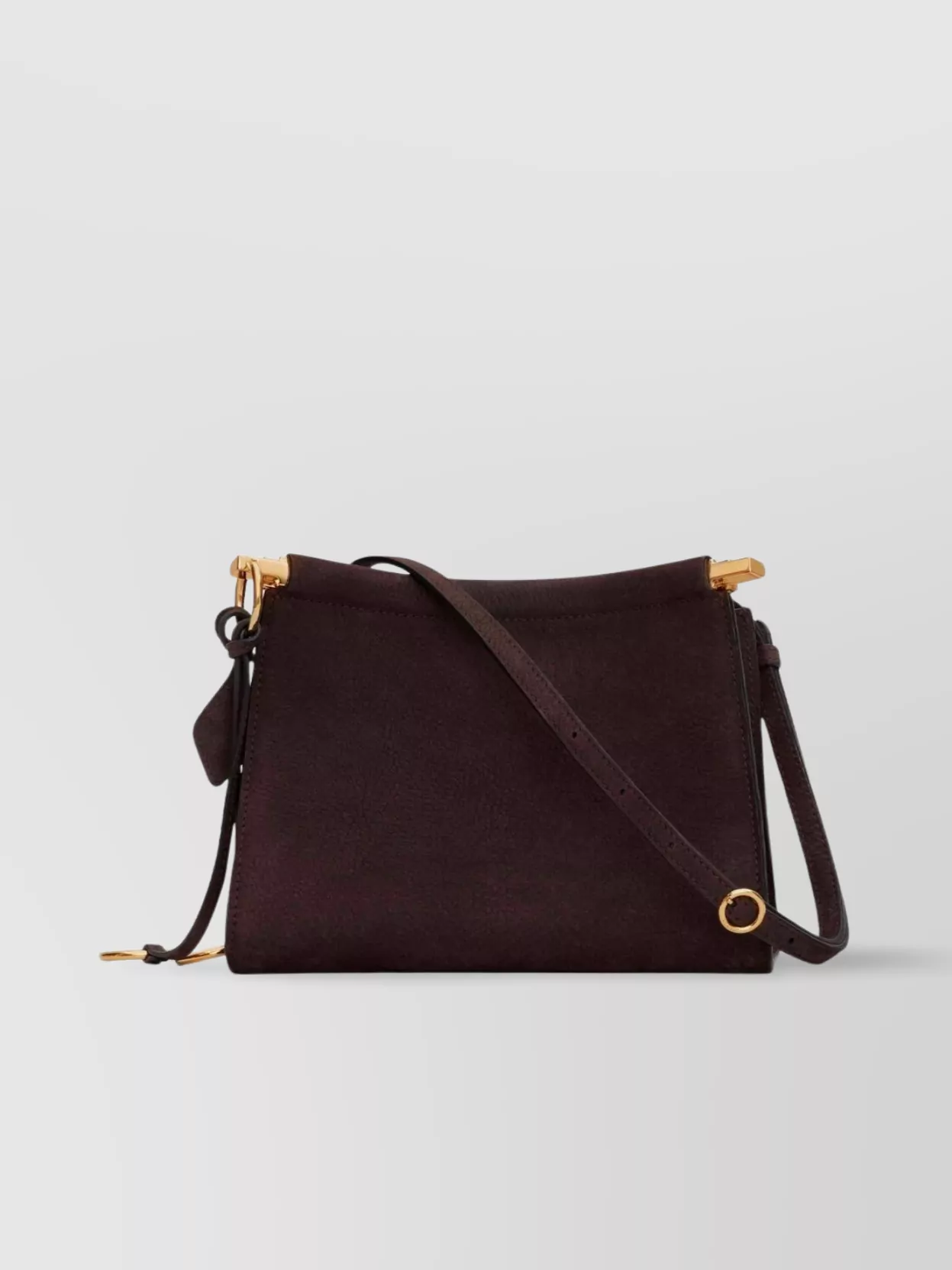 Alaïa Nubuck Small Square Bag With Gold-tone Hardware