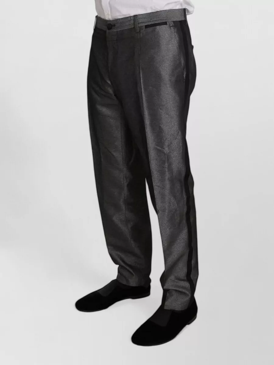 Dolce&Gabbana Silk Patterned Two-Piece Tuxedo Suit