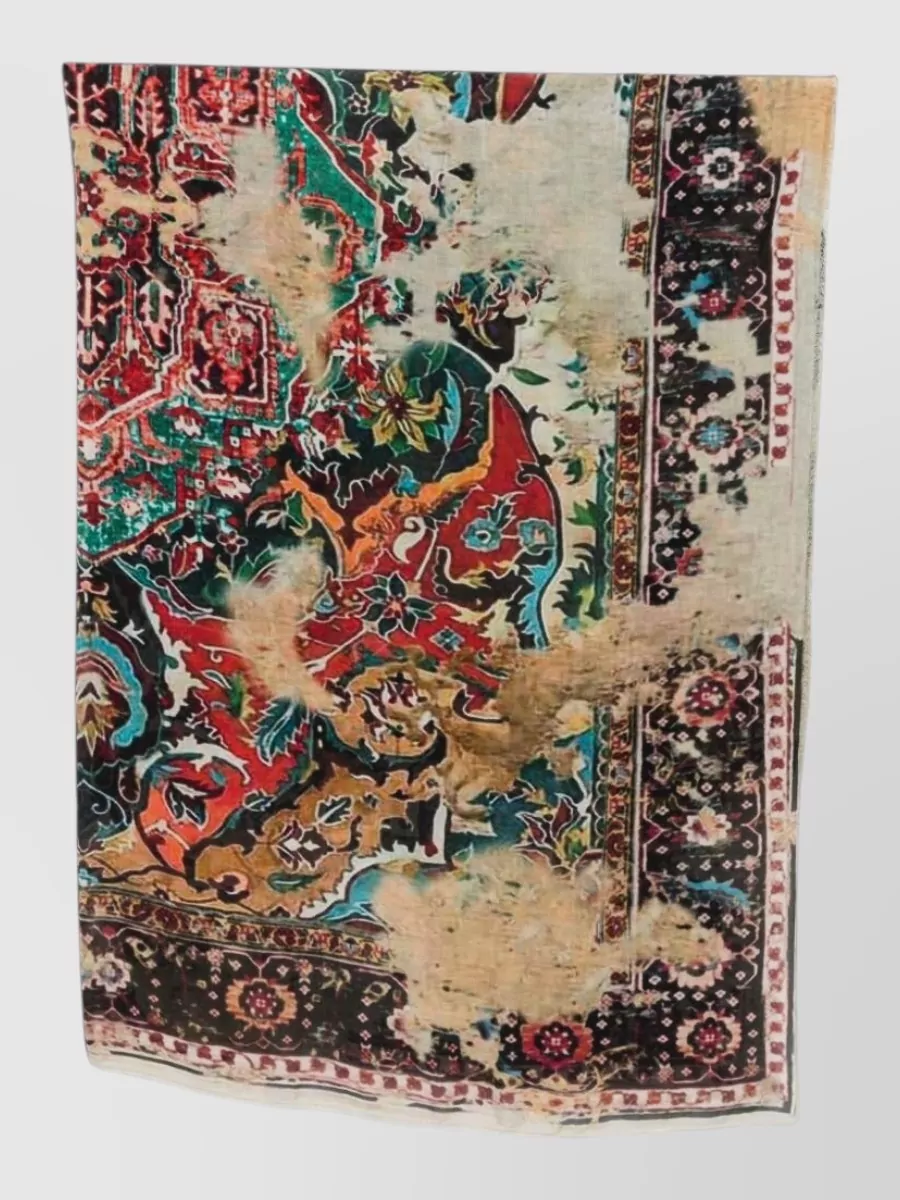 Faliero Sarti cashmere floral-print scarf