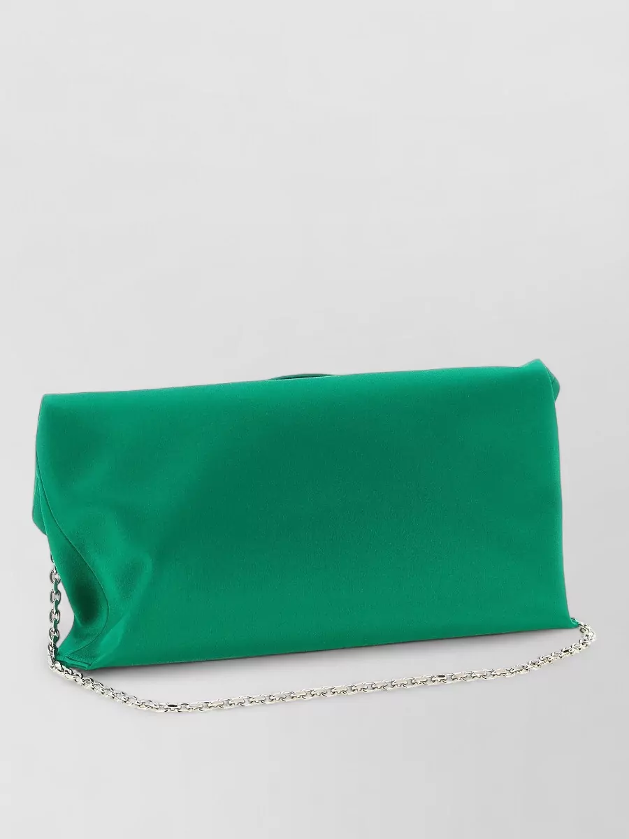 Roger Vivier Trompette Chain Strap Clutch Rectangular Buckle