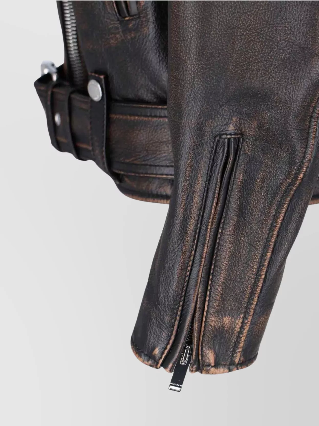Alexander Mcqueen Waist Belted Epaulettes Lapels Zippered Pockets