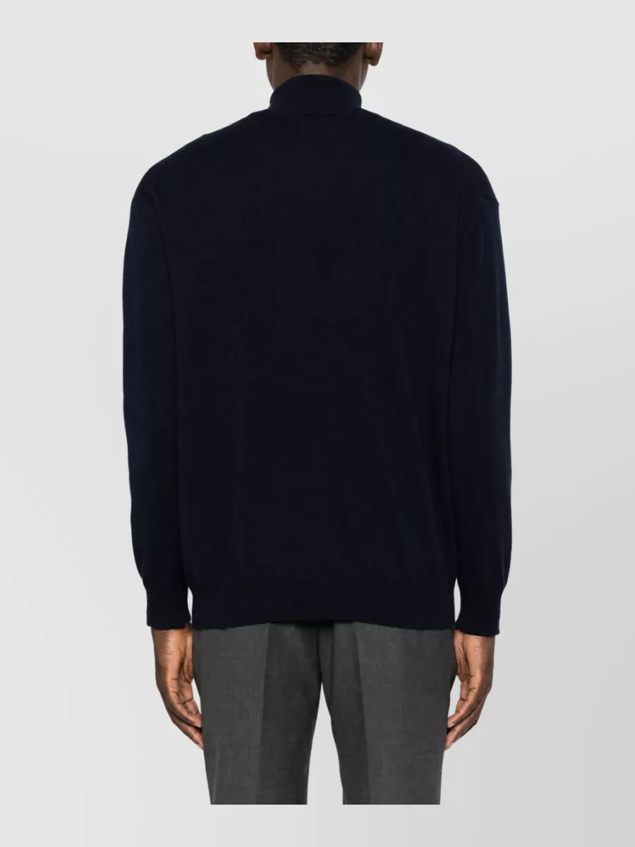 Lisa Yang Cashmere Half-Zip Stand-Collar Sweater