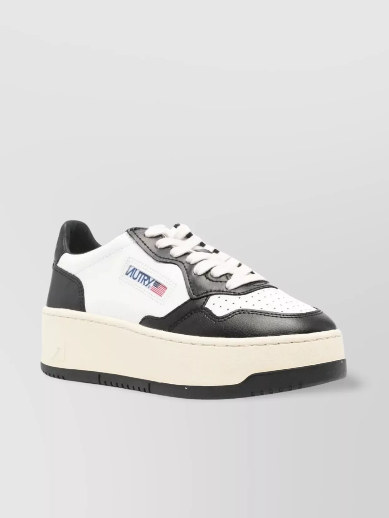 Autry Low Platform Leather Sneakers