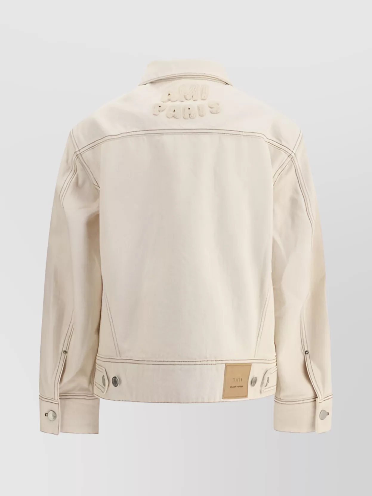 Ami Paris Clean And Structured Denim Jacket