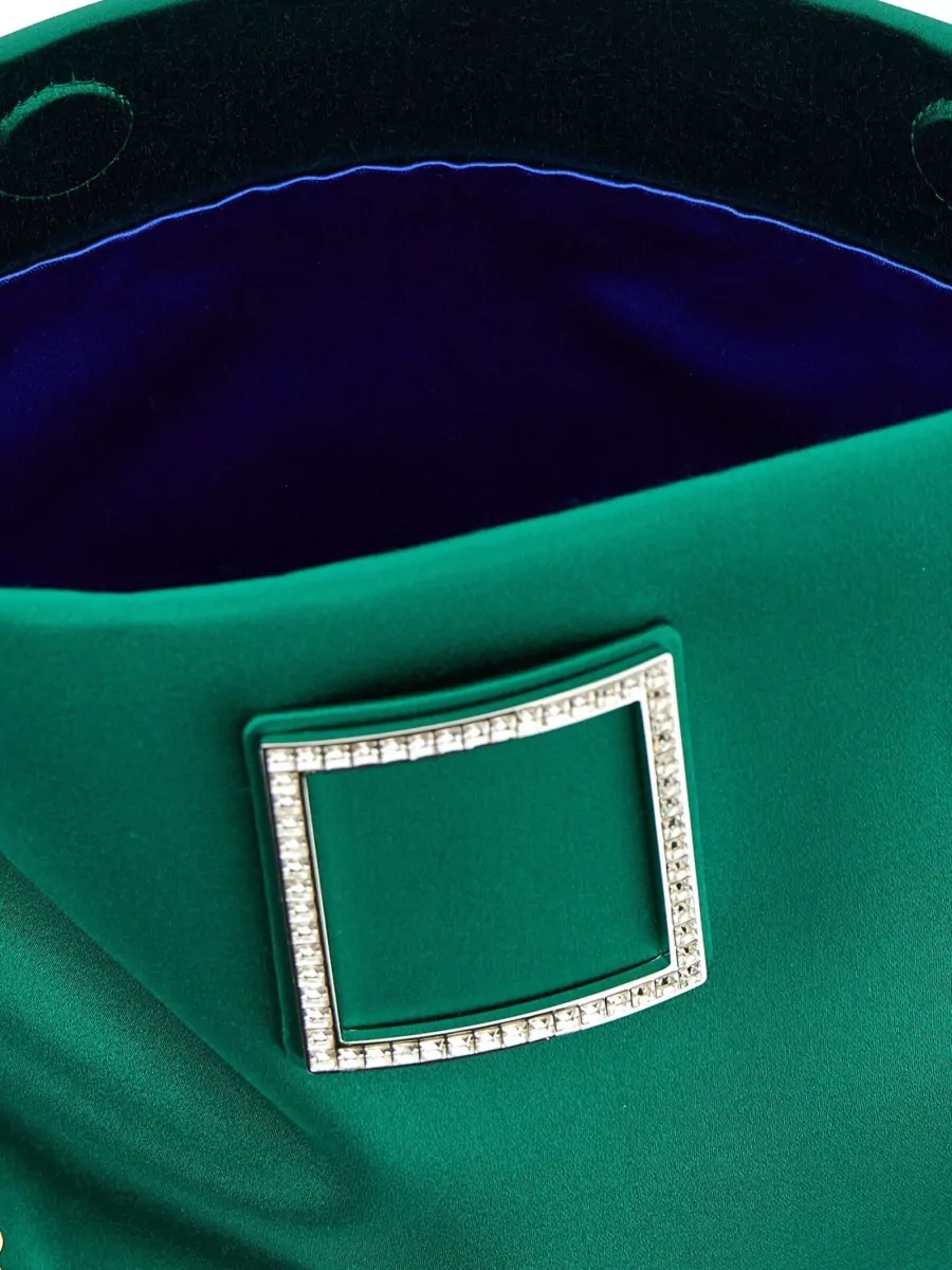 Roger Vivier Trompette Chain Strap Clutch Rectangular Buckle