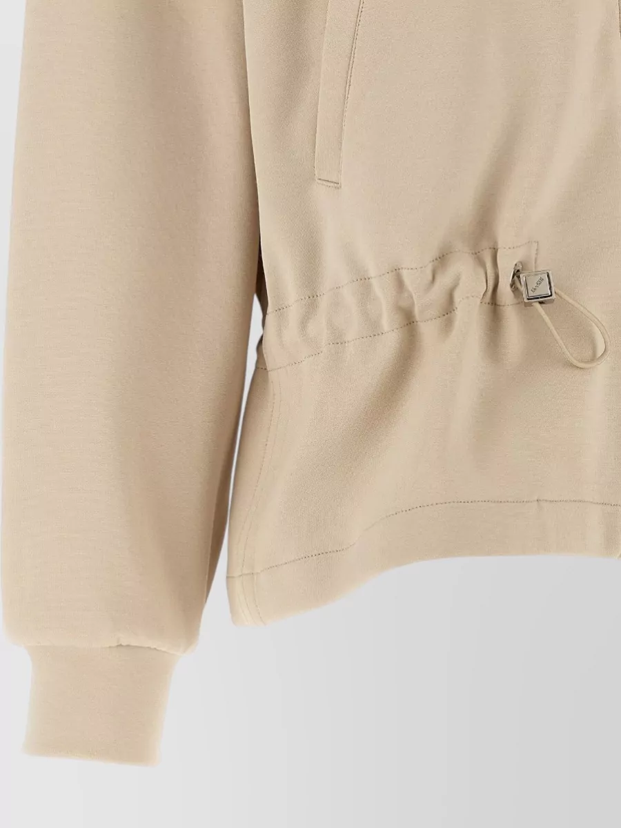 Moorer High Neck Zip Sweatshirt