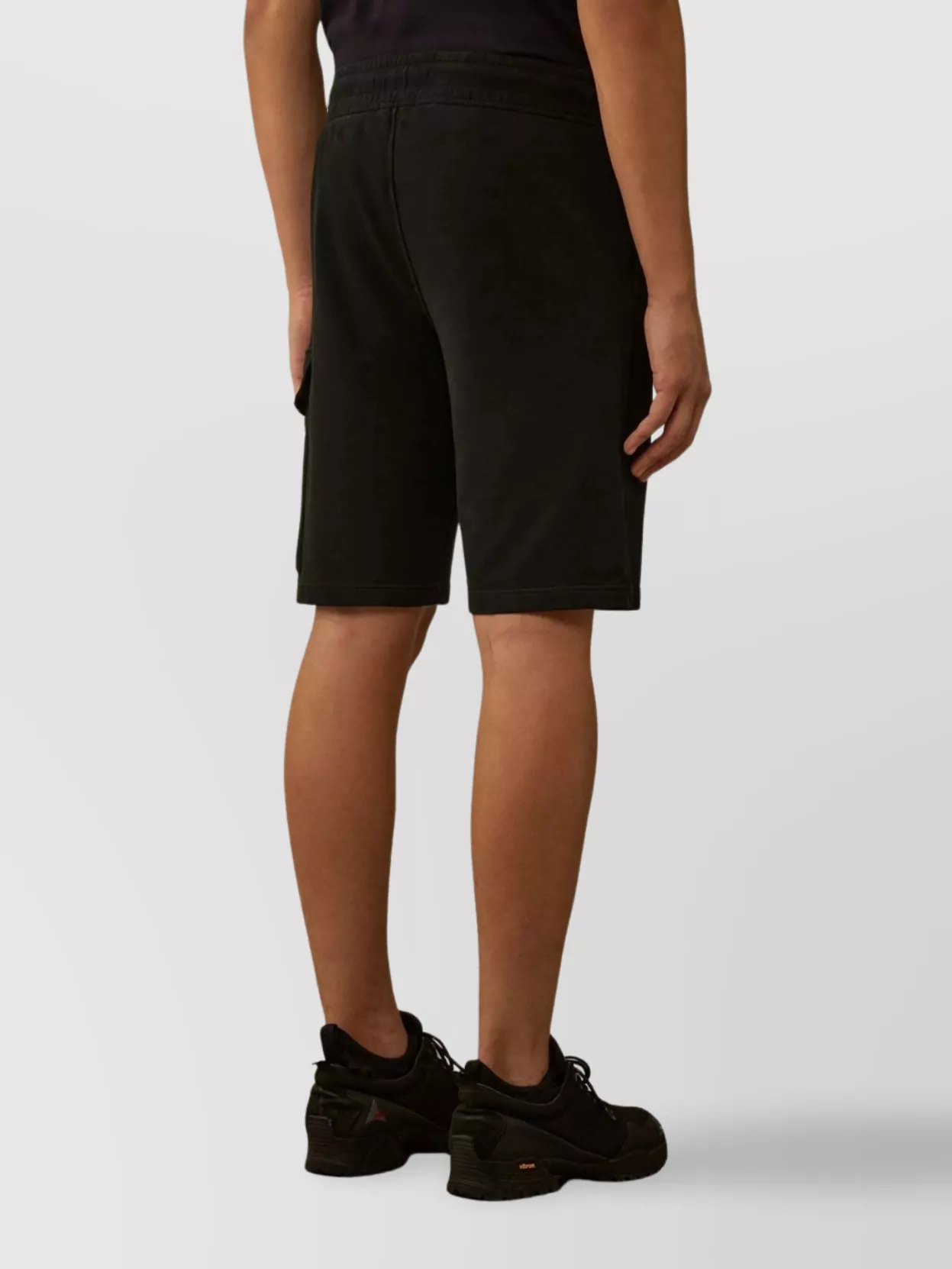 C.p. Company Fleece Cargo Bermuda Shorts Pockets