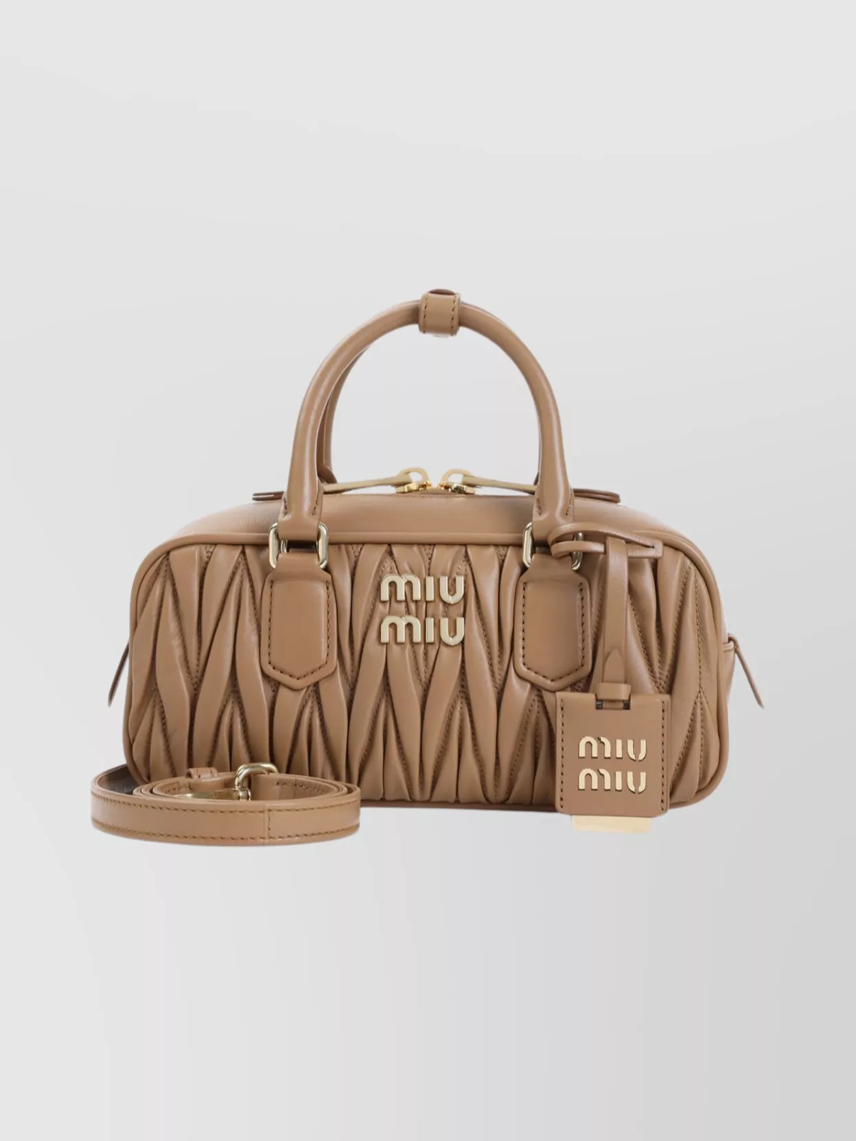 Miu Miu Quilted Shoulder Bag Detachable Strap