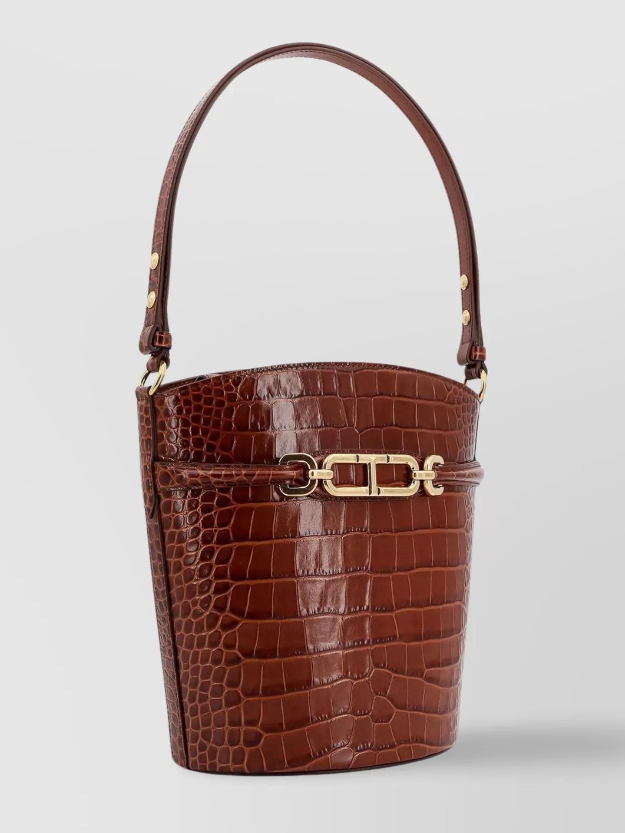 Tom Ford Leather Bucket Bag With Whitney T Logo