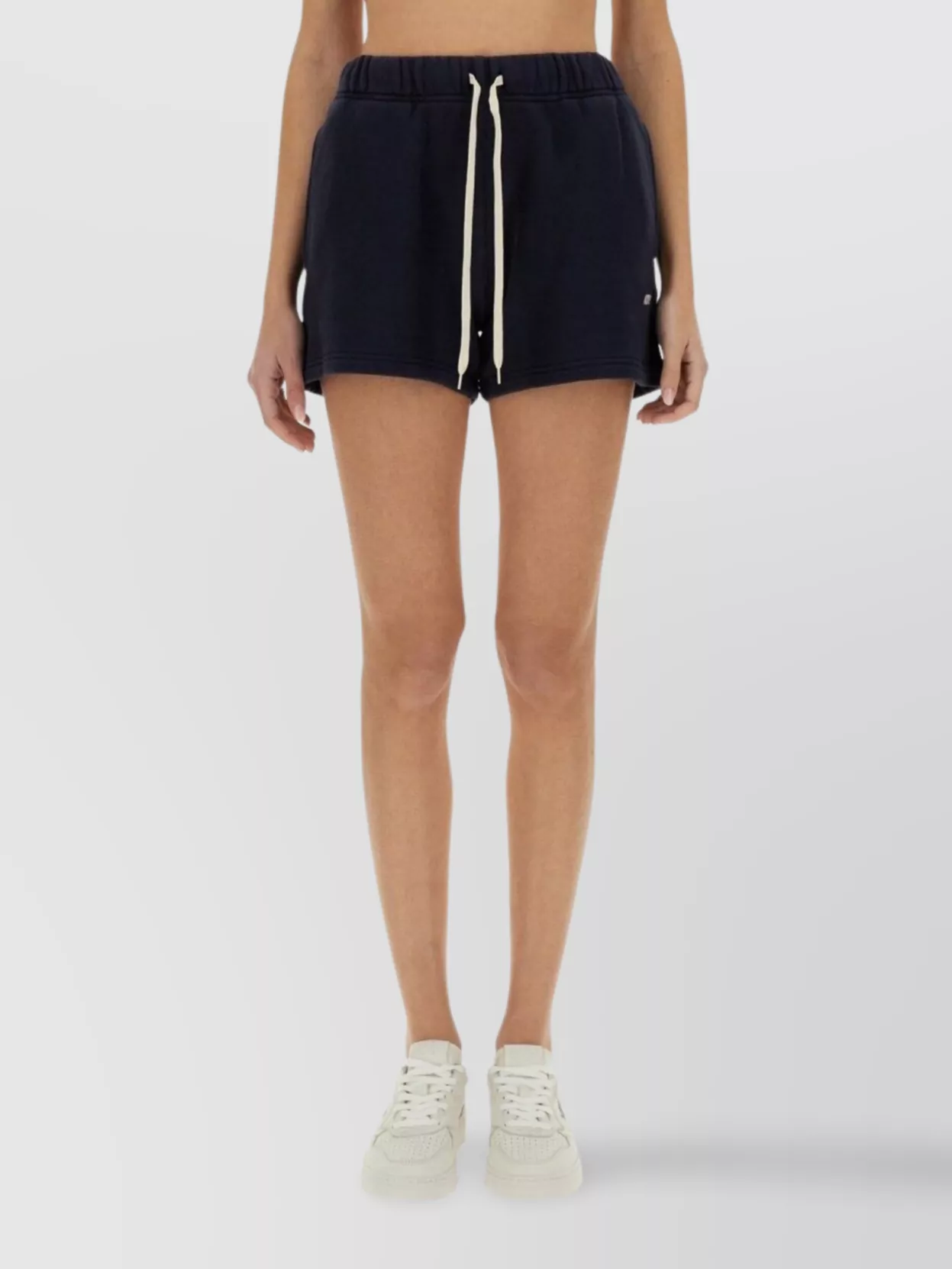 Autry Elastic Waistband Shorts With Side And Back Pockets