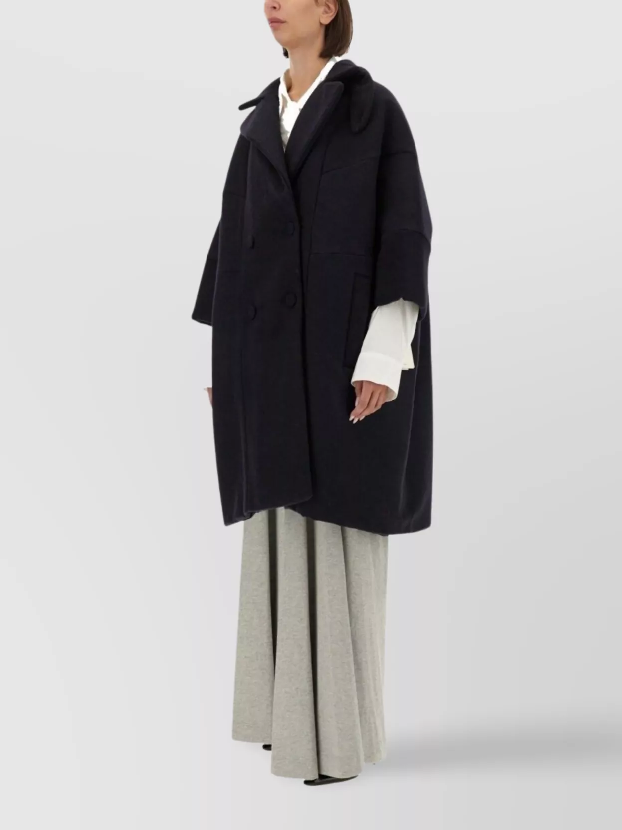 Dries Van Noten Oversized Double-Breasted Long Coat