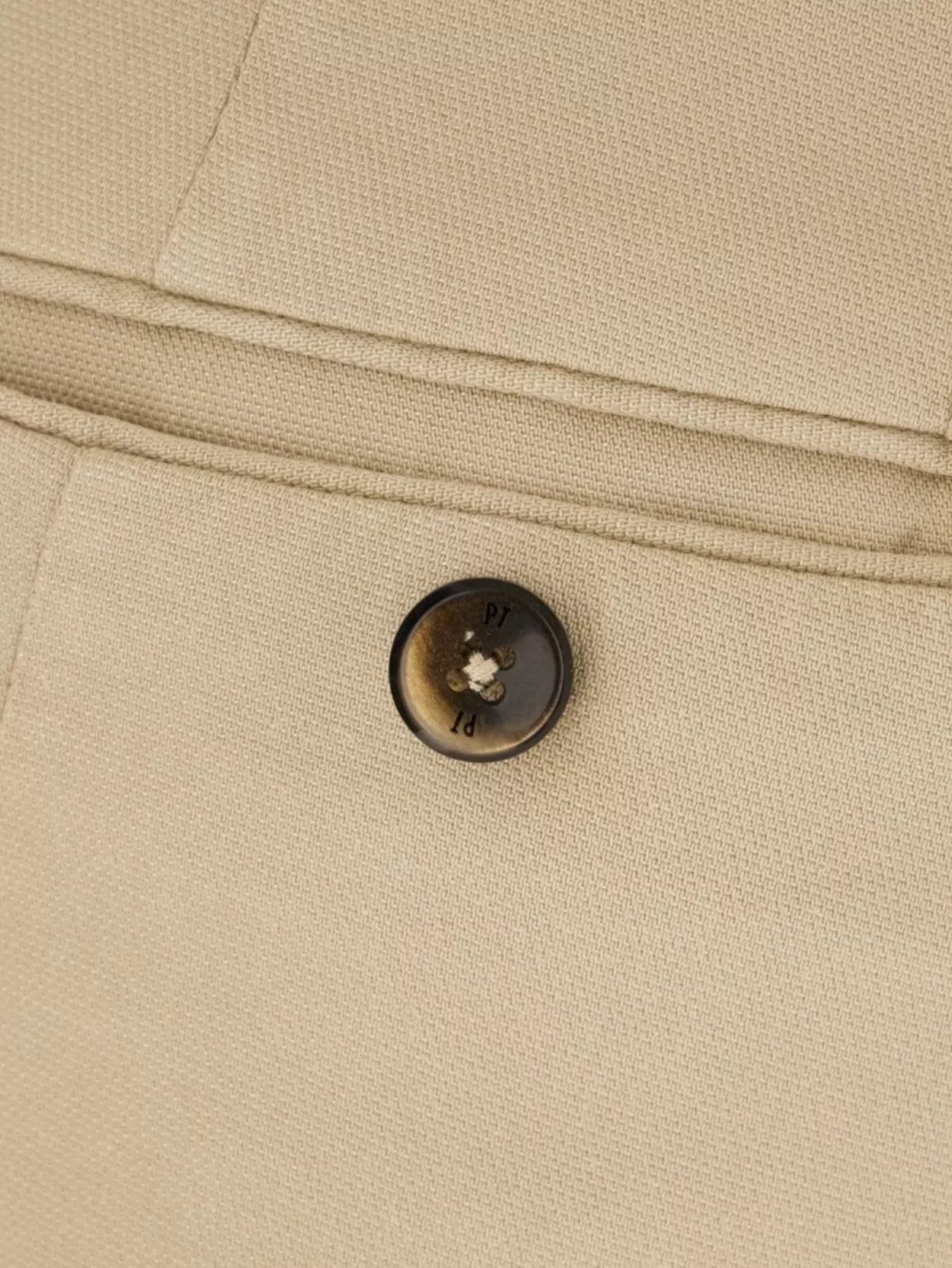 Pt Torino Stretch Cotton Blend Trousers