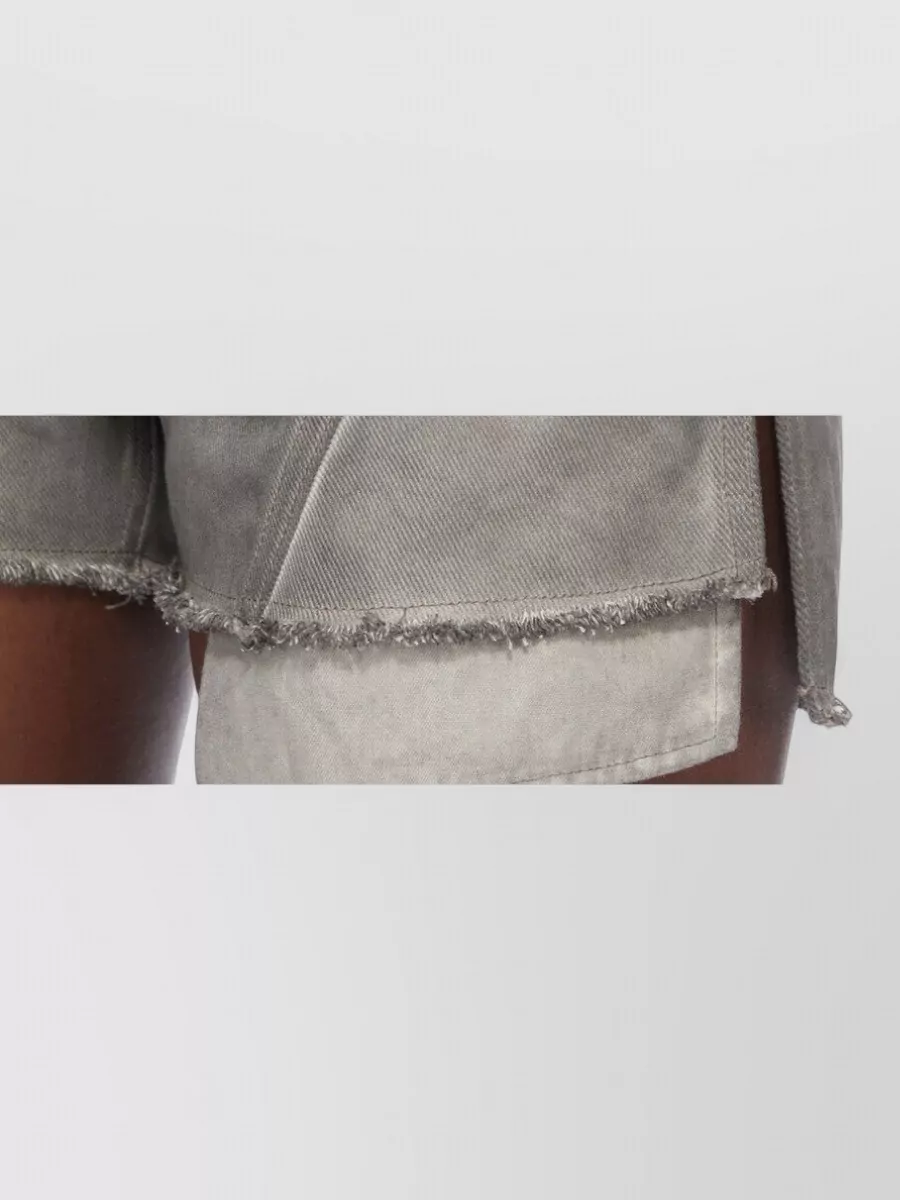 Rick Owens Drkshdw denim mid-rise cutoff shorts