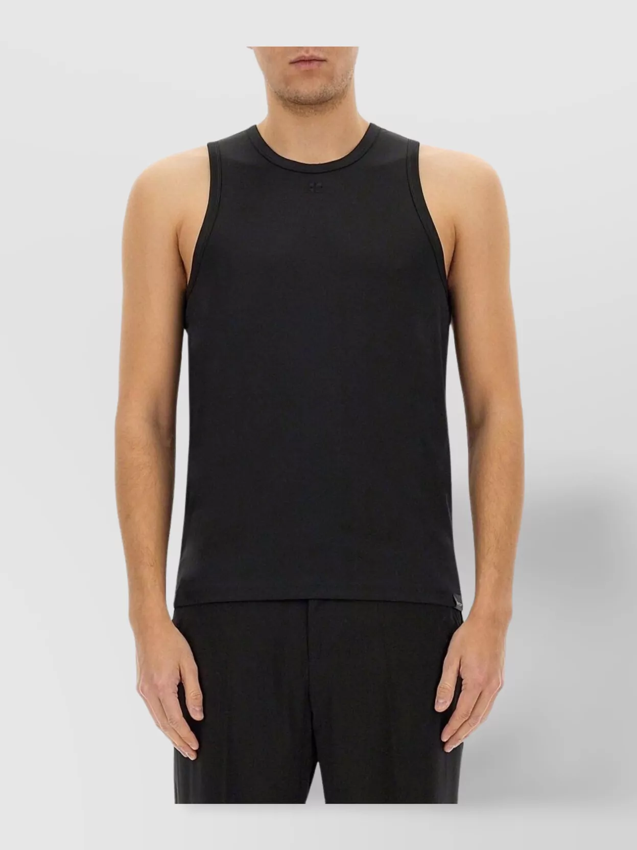 Courrèges Sleeveless Round Neck Lightweight Top