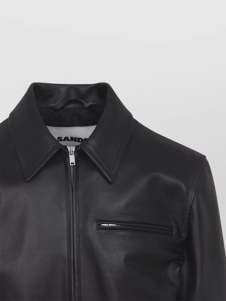 Jil Sander Regular Fit Jacket Collared Design Chest Pocket