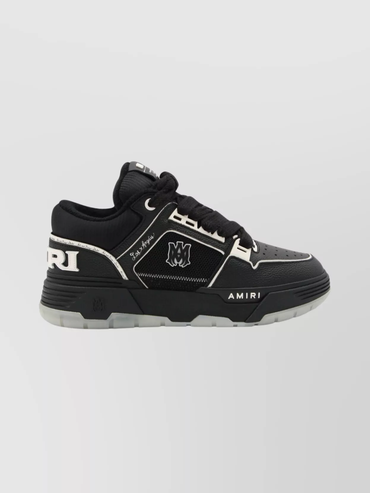 Amiri Low Top Sneakers With Perforated Toe And Rubber Sole
