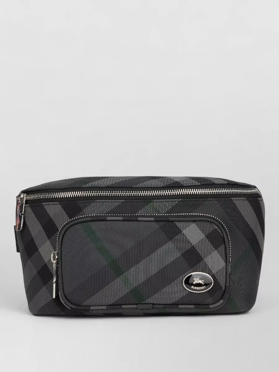 Burberry ribbed checkered crossbody bag