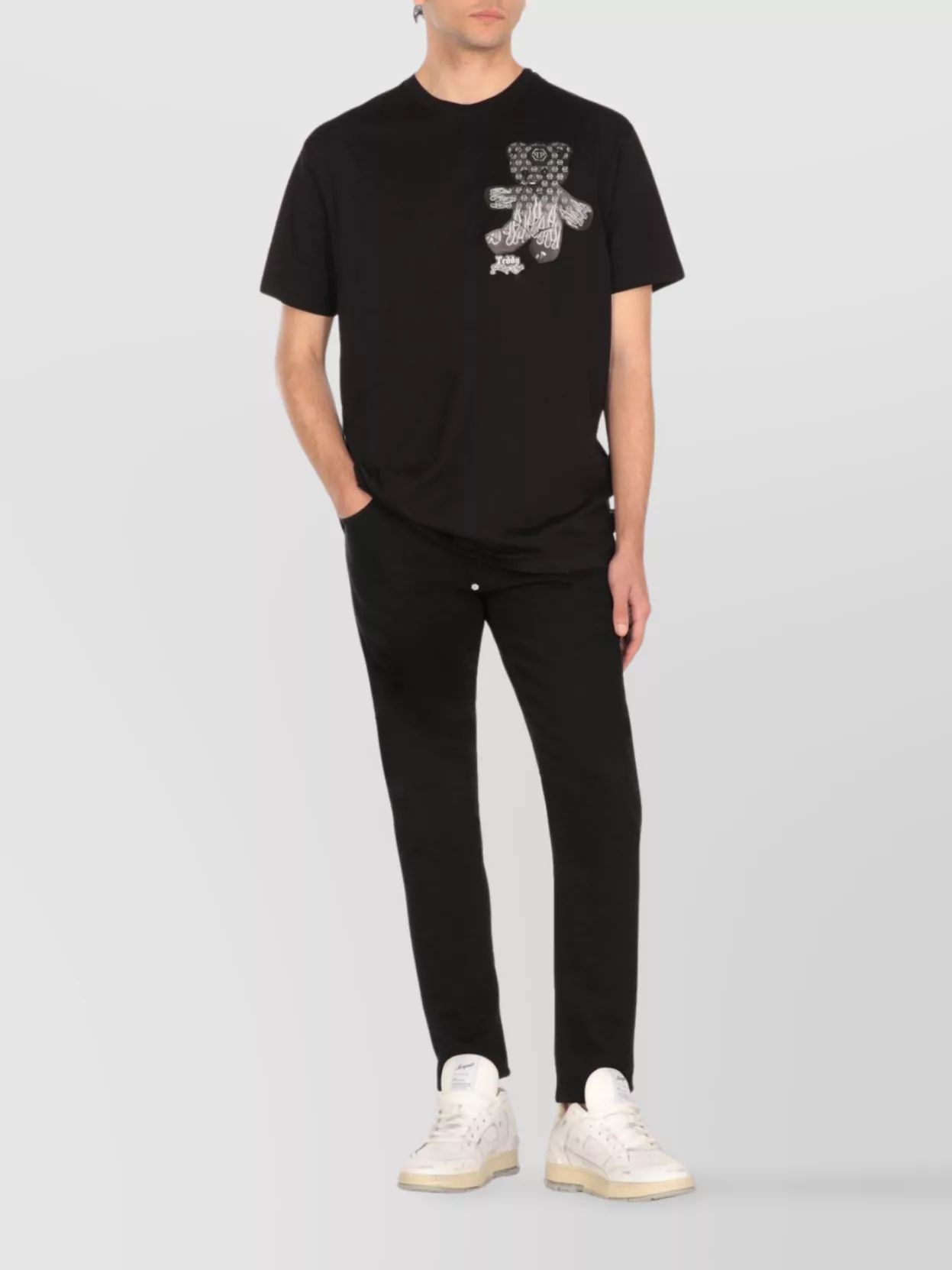 Philipp Plein Crew Neck Graphic Print T-Shirt
