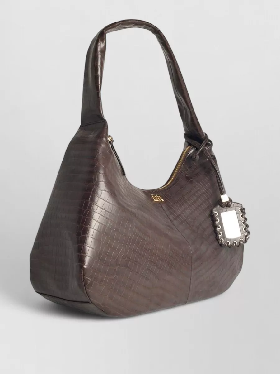 Ganni Bou Xxl Leather Shoulder Bag