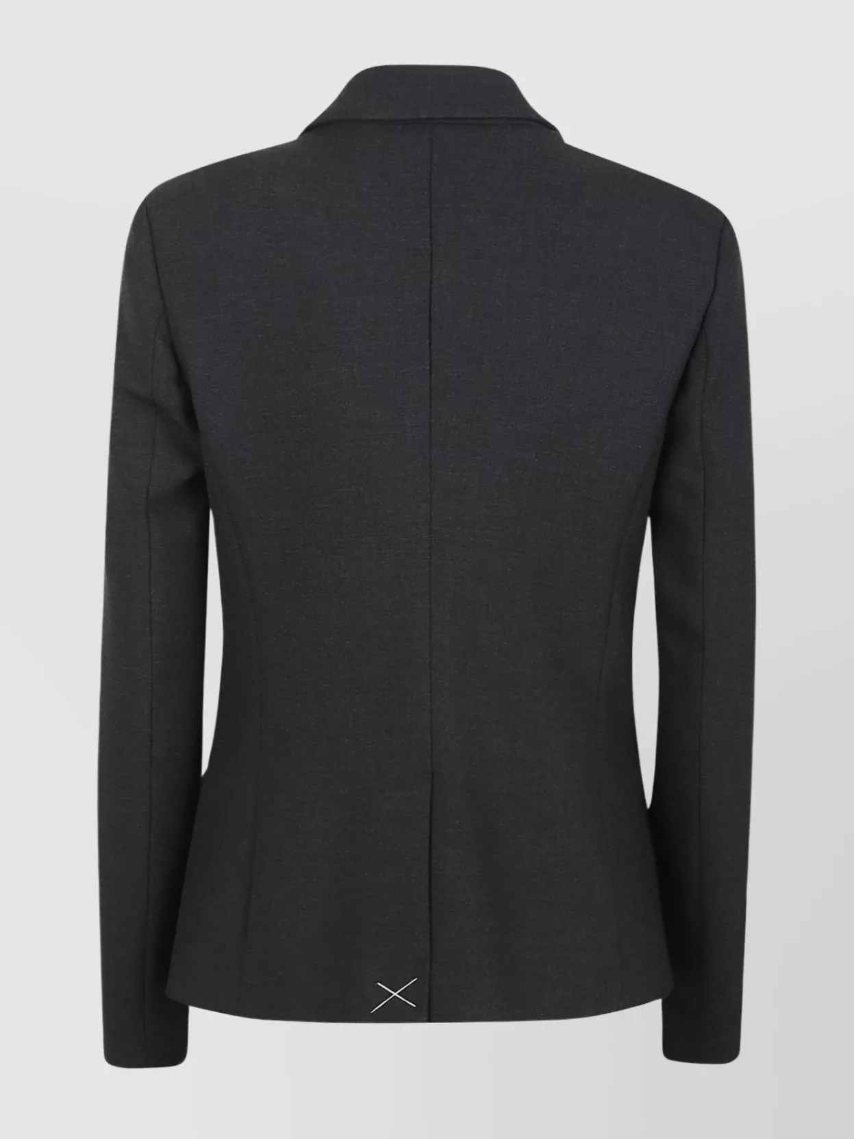 Peserico Single-breasted Pointed Lapel Suit Jacket In Black