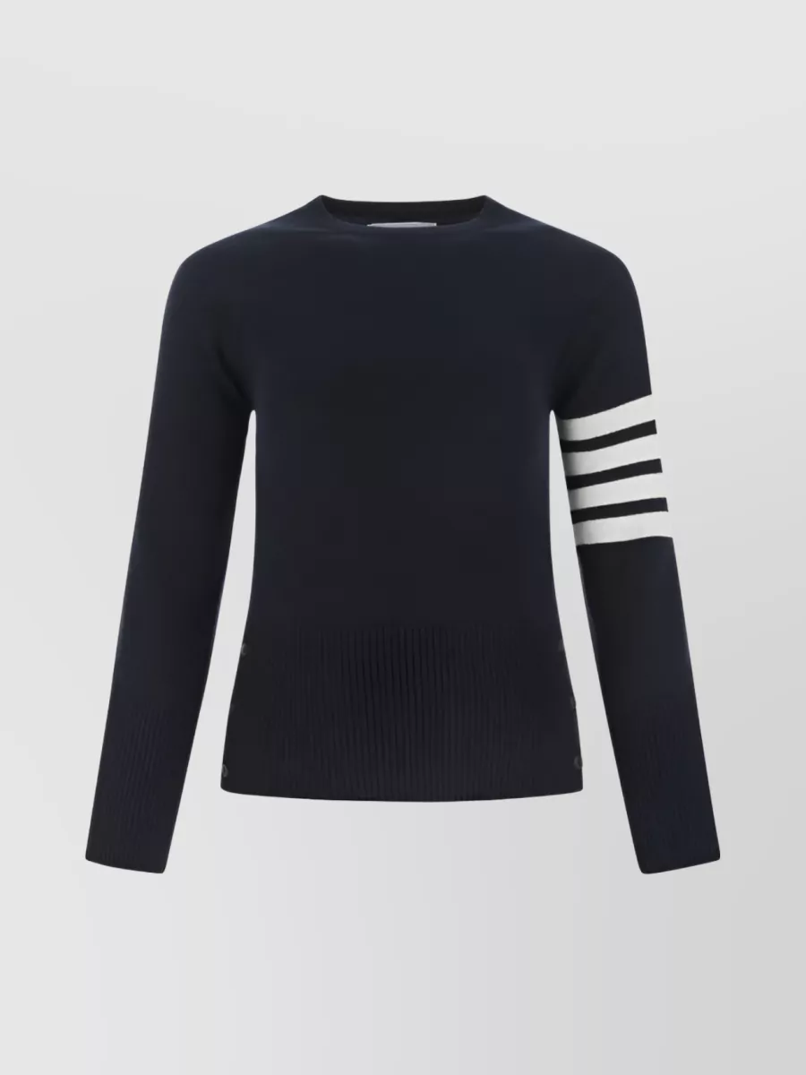 Shop Thom Browne 4-bar Cashmere Knit Jumper In Black