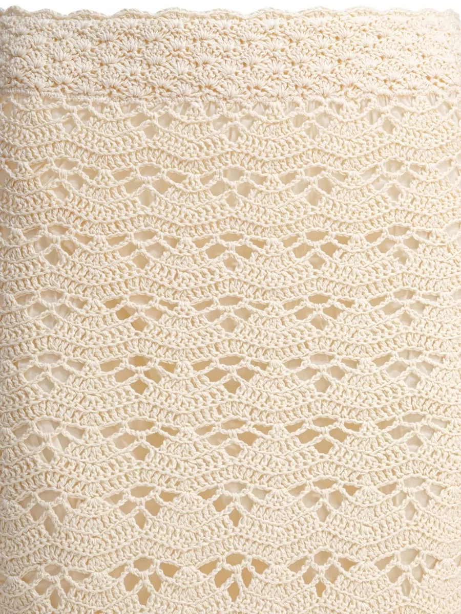 Zimmermann Cotton Rhiannon Midi Pencil Skirt