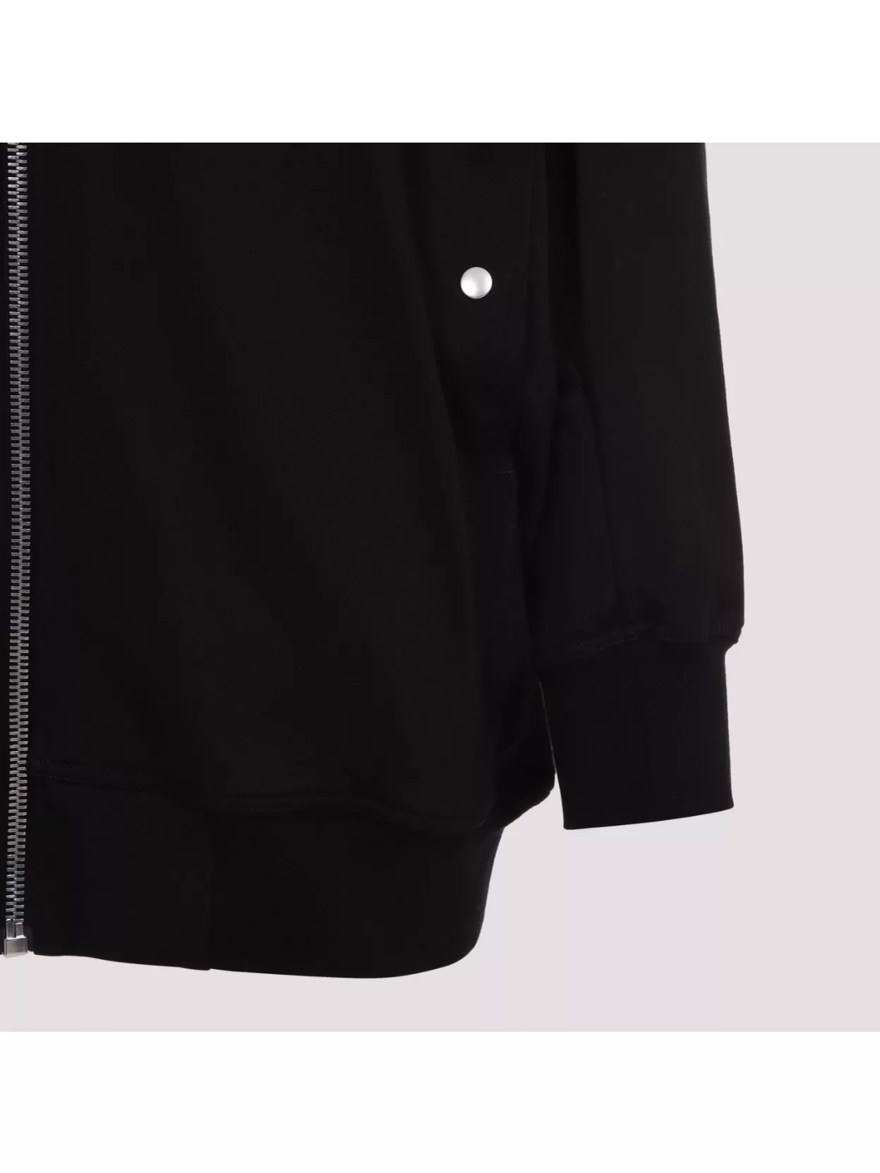 Rick Owens Oversized Flight Sweatshirt Ribbed Finish In Brown