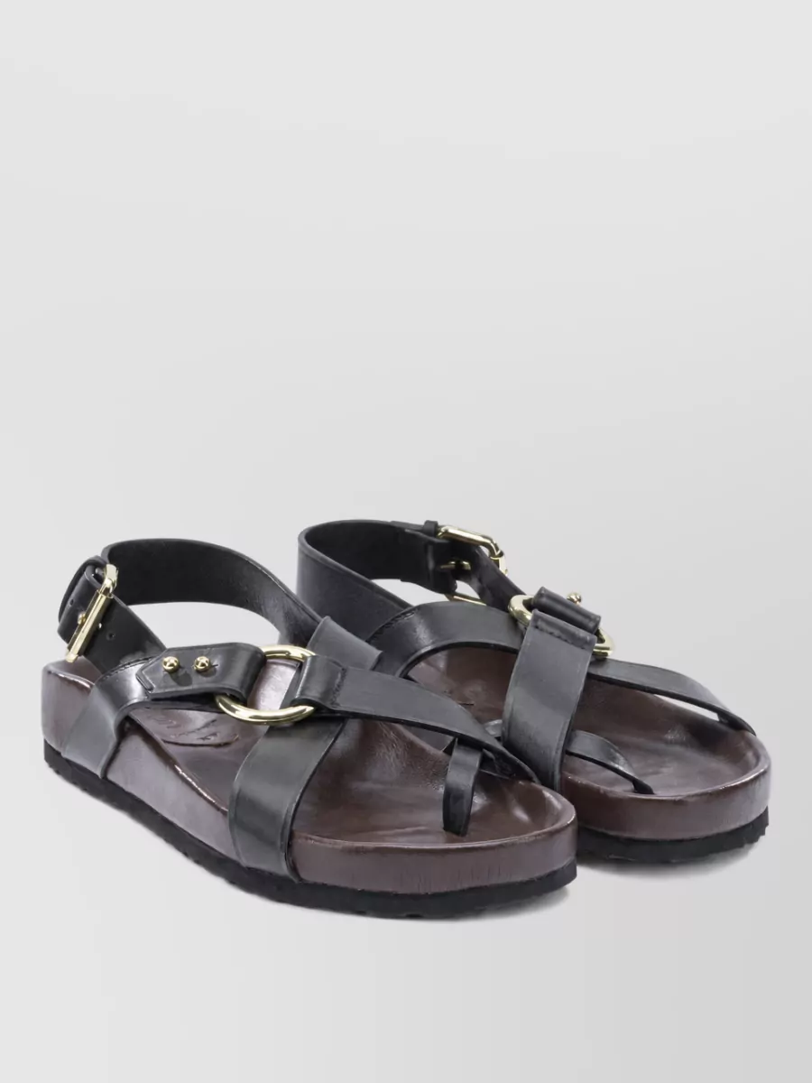 Soeur leather sandals