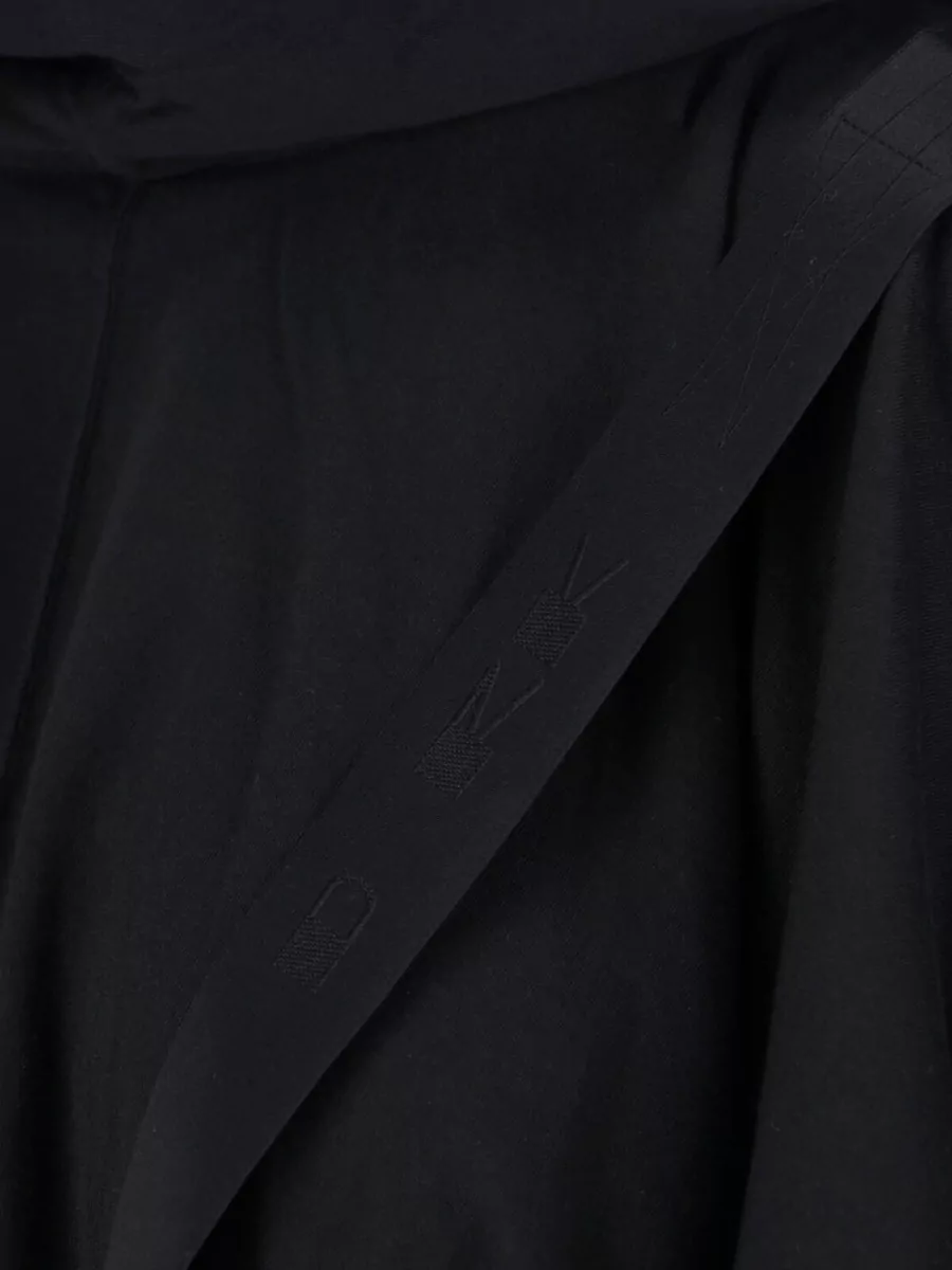 Rick Owens Drkshdw Gathered Cotton Hoodie