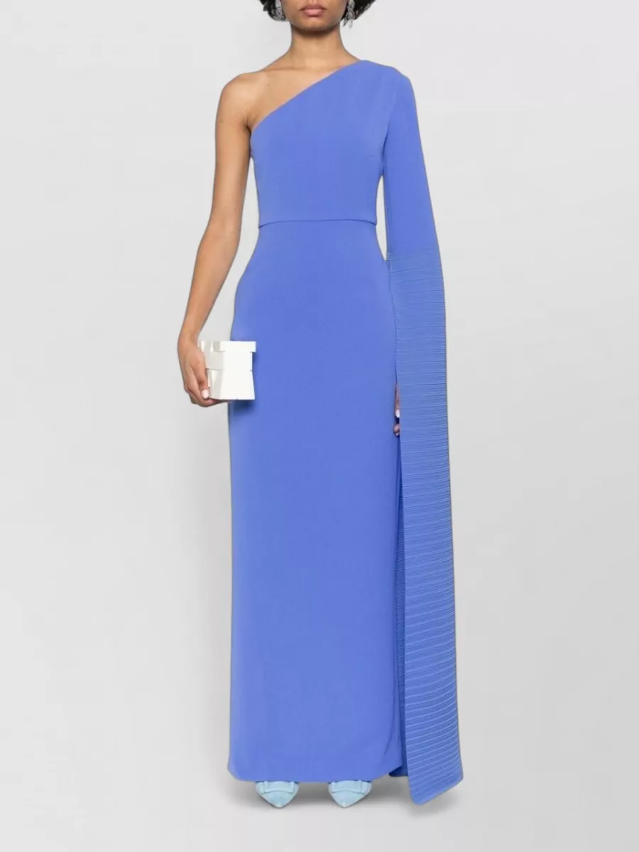 Solace London Asymmetric One-Sleeve Maxi Dress