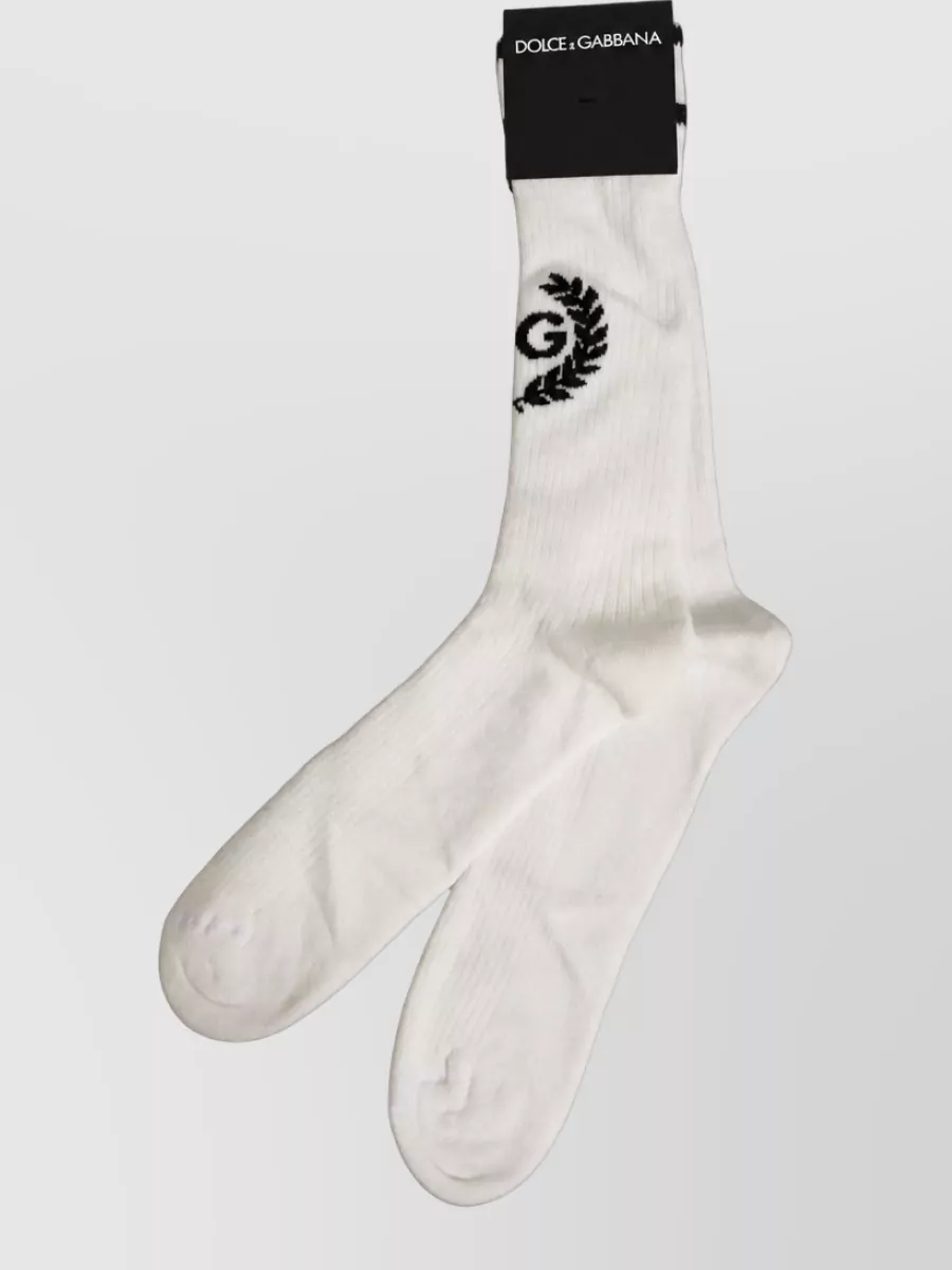 Dolce&Gabbana Logo Mid Calf Socks