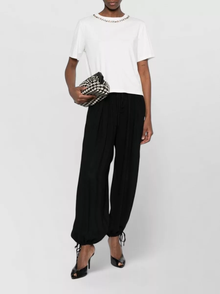 Ermanno Firenze Embroidered Cotton Short-Sleeve T-Shirt
